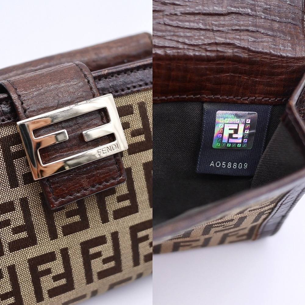 🍓FENDI Zucca Compact Wallet - Picture 4 of 8